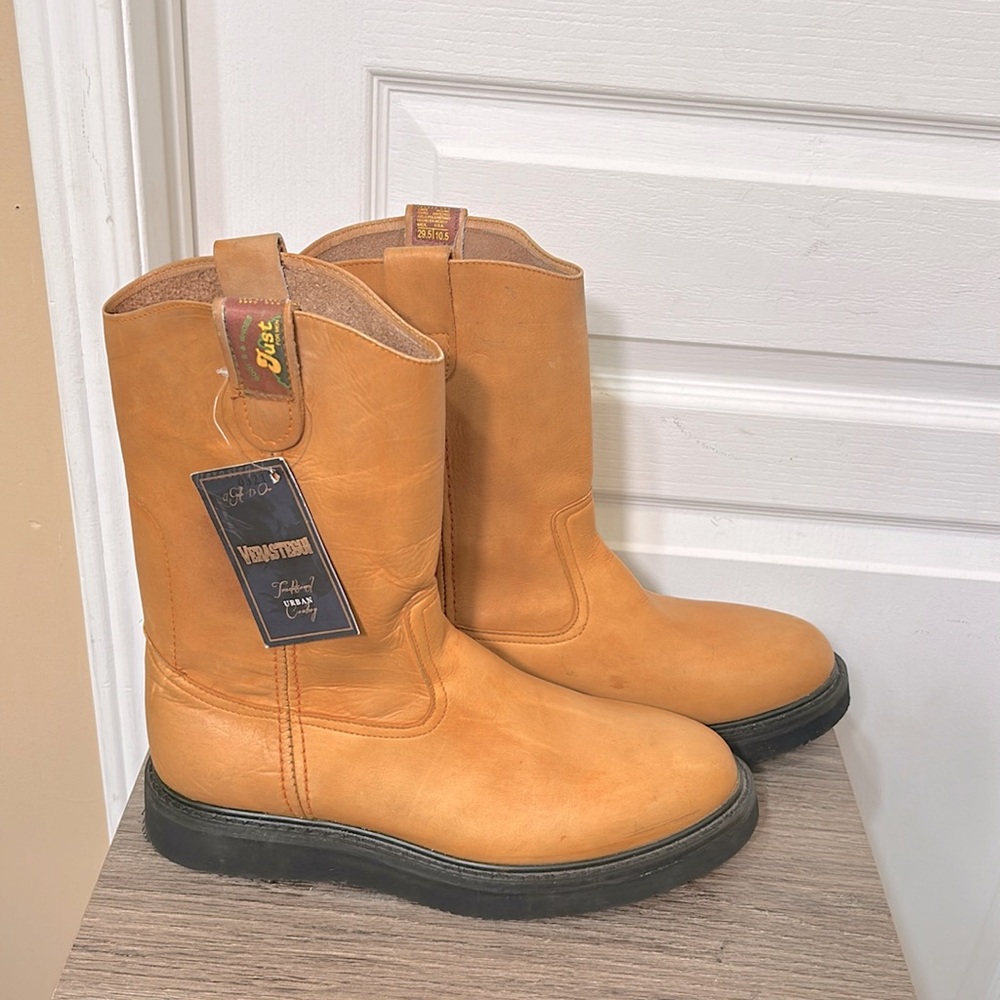 MENS WINTER BOOTS OR RIDING BOOTS  TAN COLOUR SUZE 10.5